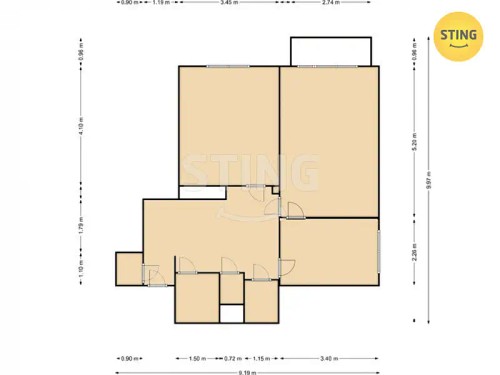 Prodej bytu 2+1 60 m²