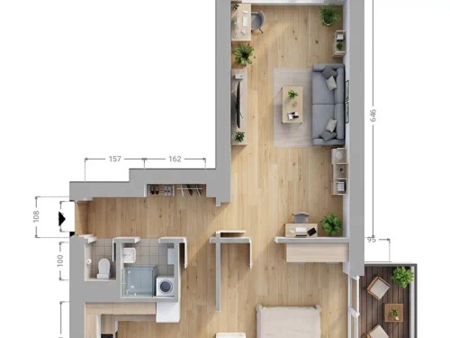 Prodej bytu 2+1 50 m²