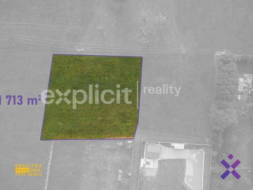 Prodej stavebního pozemku 1713 m²