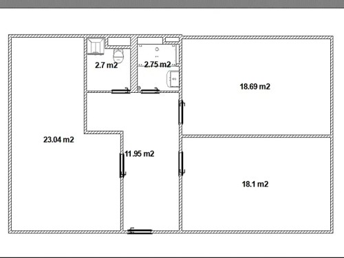 Prodaný  byt 3+kk 77 m²