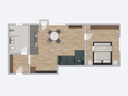 Prodaný  byt 2+kk 41 m²
