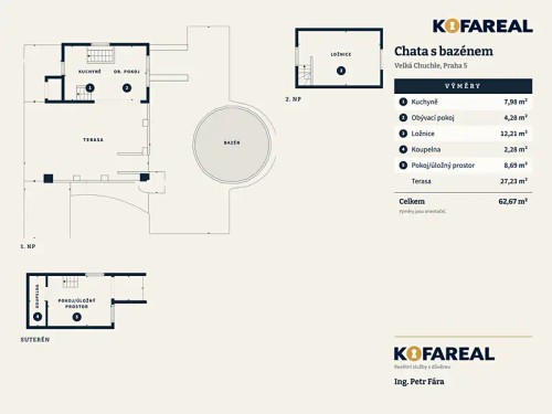 Prodej chaty 26 m², pozemek 297 m²