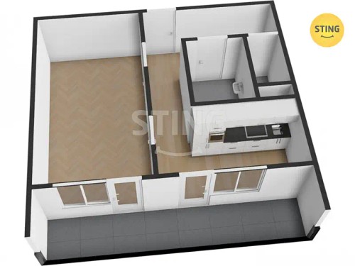 Prodej bytu 1+1 42 m²