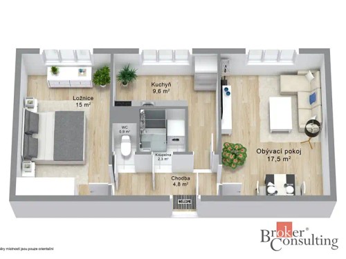 Prodej bytu 2+1 59 m²