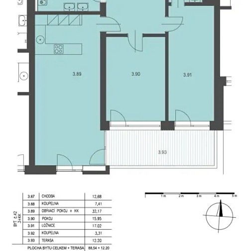 Prodej bytu 3+kk 95 m²