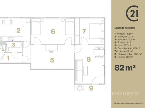 Prodaný  byt 4+1 82 m²