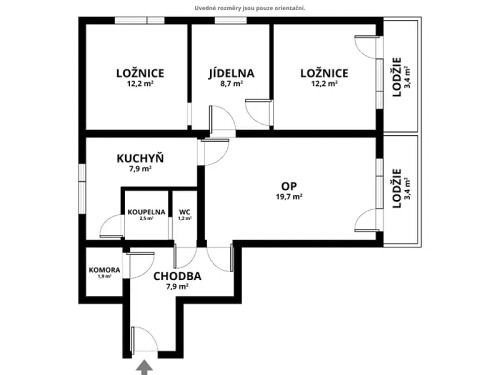 Prodaný byt 3+1 75 m²