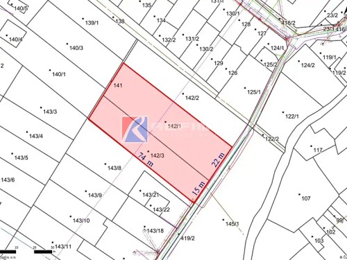 Prodej stavebního pozemku 1647 m²
