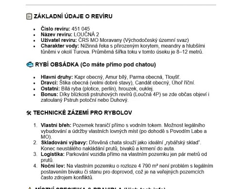 Prodej chaty 12 m², pozemek 4790 m²