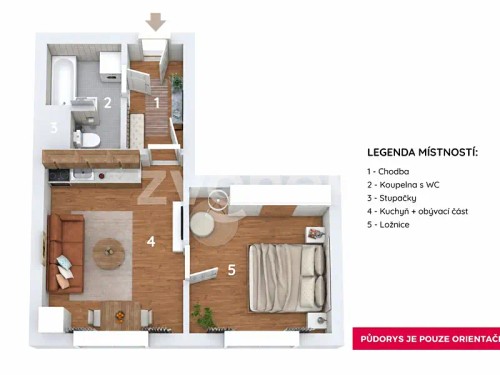 Prodej bytu 1+1 35 m²