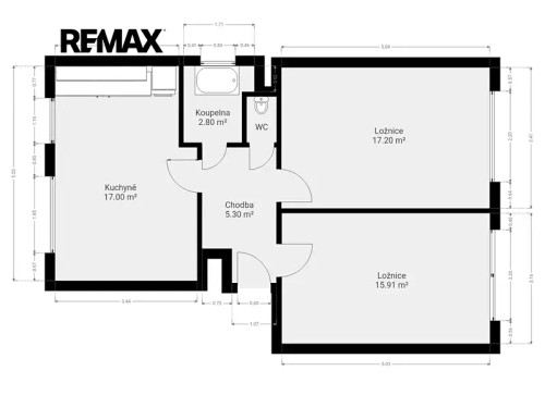 Prodej bytu 3+kk 59 m²