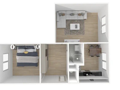 Prodaný  byt 2+1 48 m²