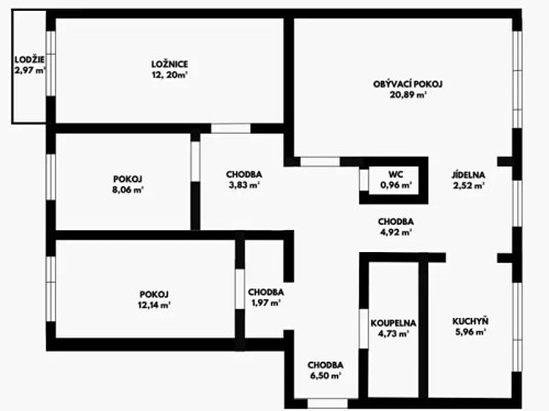 Prodaný byt 4+1 88 m²