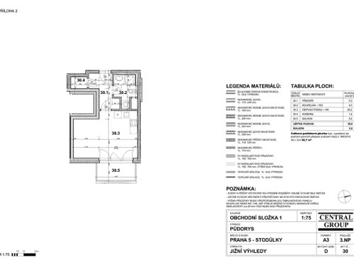 Prodaný byt 1+kk 33 m²