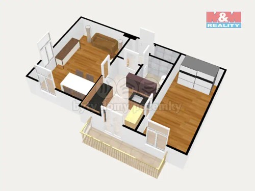 Prodaný  byt 2+1 49 m²