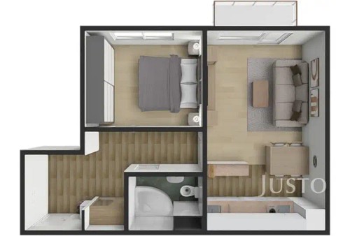 Prodaný byt 2+kk 43 m²