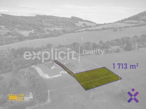 Prodej stavebního pozemku 1713 m²