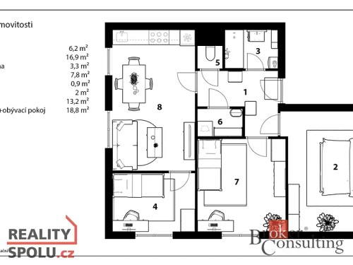 Prodaný byt 4+kk 70 m²