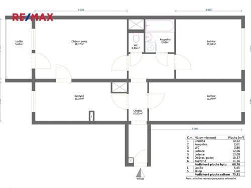 Prodej bytu 3+1 73 m²
