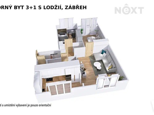 Prodaný byt 3+1 68 m²