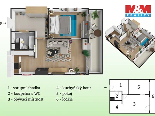 Prodaný byt 2+kk 48 m²
