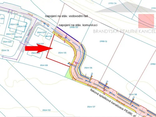 Prodej stavebního pozemku 1069 m²
