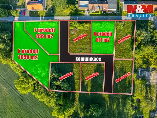 Prodej stavebního pozemku 899 m²