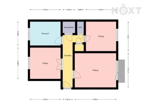 Prodej bytu 3+1 78 m²