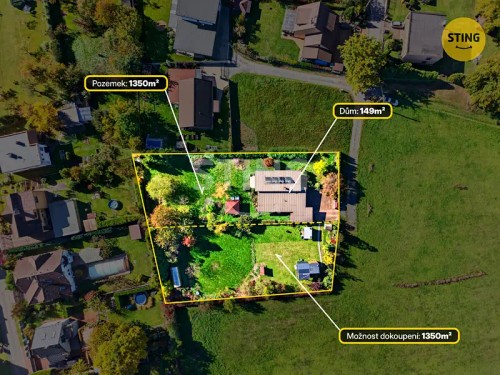 Prodej domu 118 m², pozemek 1350 m²