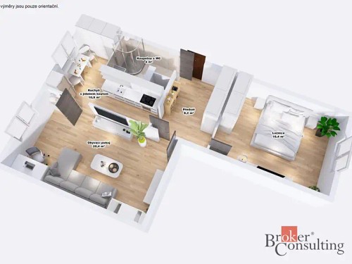 Prodaný byt 2+1 65 m²