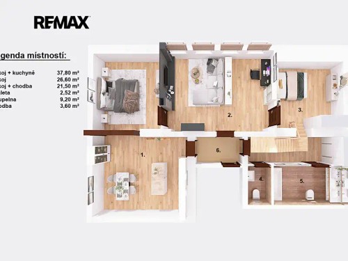 Prodaný byt 4+1 140 m²