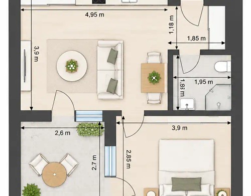 Prodej bytu 2+kk 39 m²