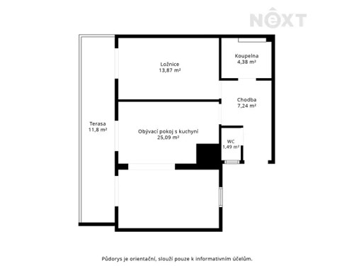 Prodaný byt 2+kk 64 m²