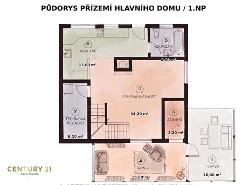Prodej chaty 180 m², pozemek 1000 m²