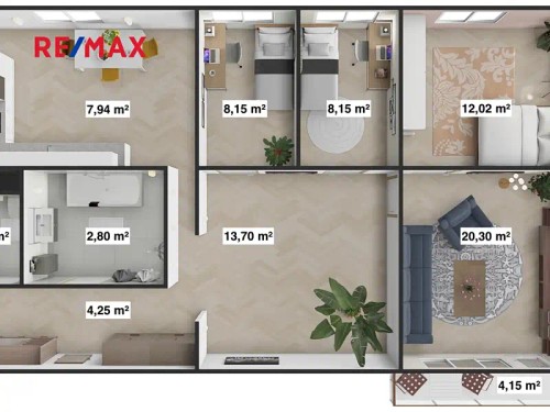 Prodaný byt 4+1 78 m²