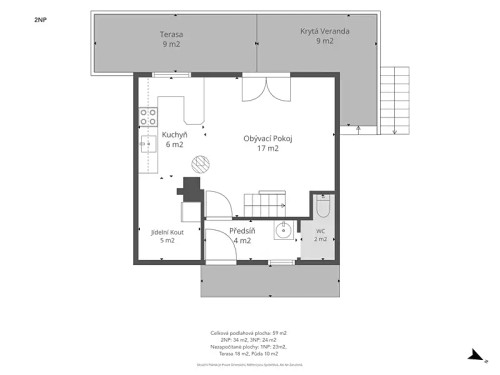 Prodej chaty 65 m², pozemek 441 m²
