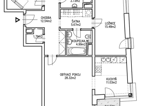 Prodej bytu 4+1 109 m²
