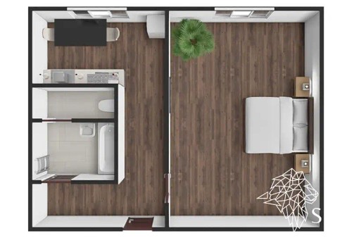 Prodaný byt 1+1 39 m²