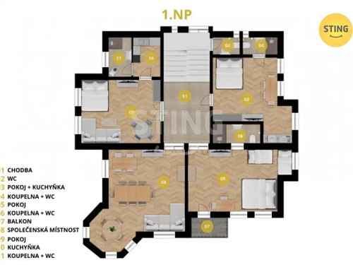Prodej domu 500 m², pozemek 3392 m²