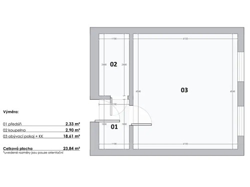 Prodaný byt 1+kk 35 m²