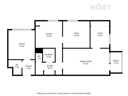 Prodaný  byt 4+1 87 m²