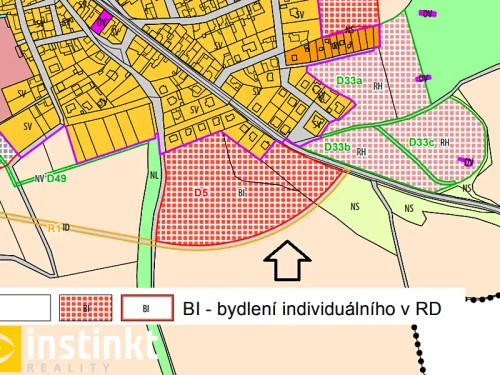 Prodej stavebního pozemku 844 m²