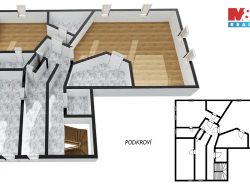 Prodej chalupy 386 m², pozemek 1335 m²