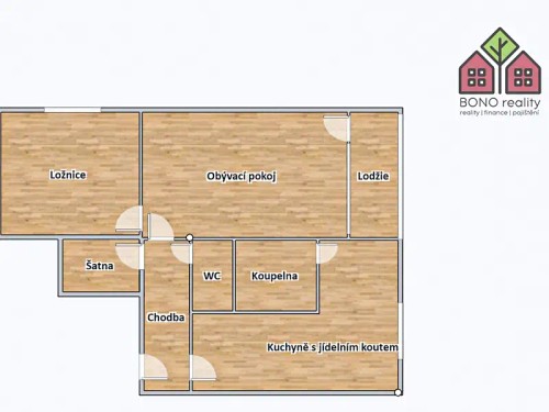 Prodej bytu 2+1 53 m²