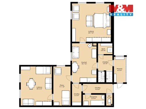 Prodej domu 95 m², pozemek 611 m²