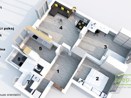 Prodaný byt 3+1 70 m²