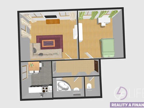 Prodaný byt 2+1 50 m²