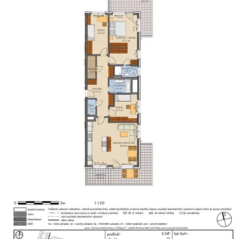 Prodaný byt 4+kk 112 m²