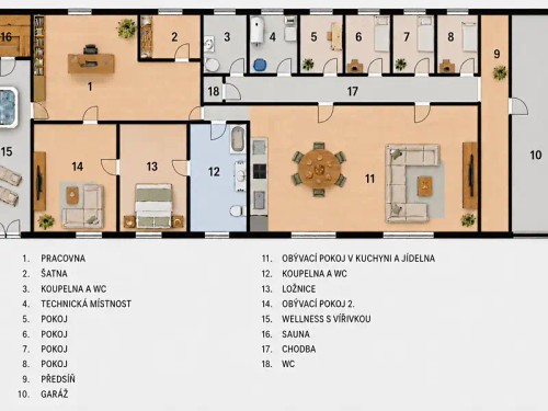 Prodej domu 280 m², pozemek 35798 m²