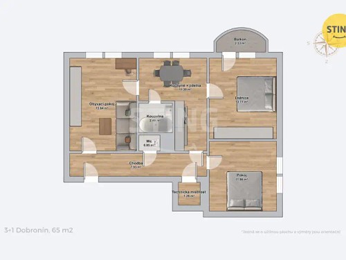 Prodej bytu 3+1 76 m²